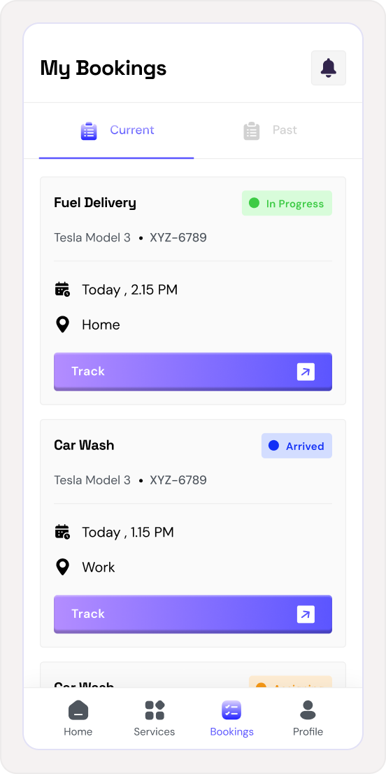 Booking Screen